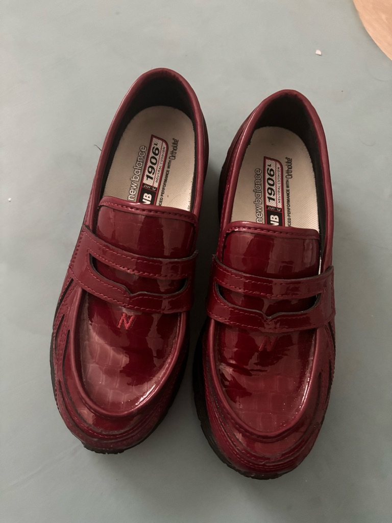 New Balance Burgundy Slip-On Loafers